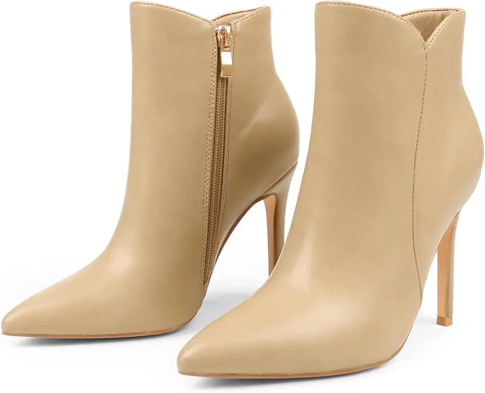 JOY IN LOVE Women's Ankle Boots 4“ Stiletto High Heel Pointed Toe Booties