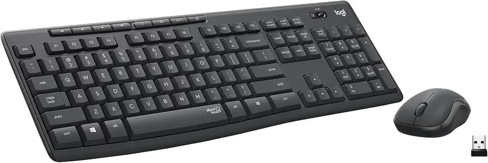 Logitech MK295 Full Size Silent Wireless Keyboard Mouse Combo - Graphite