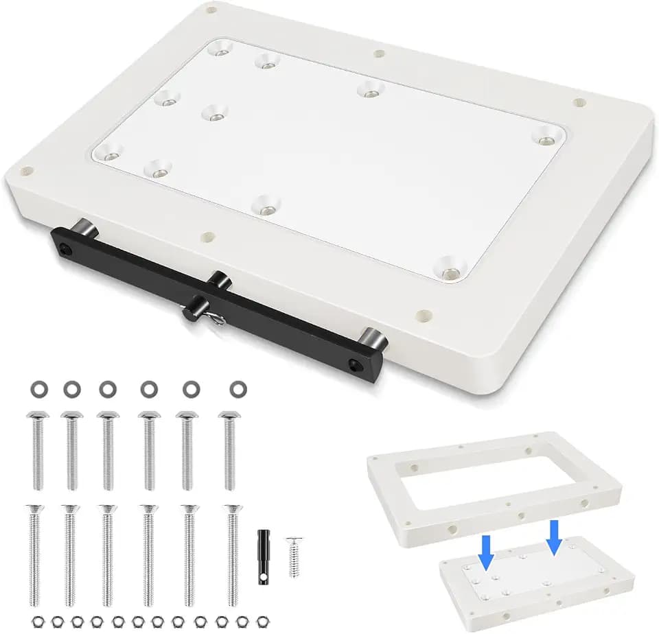 1854055 RTA-55 Quick Release Bracket for Quest Trolling Motors, White