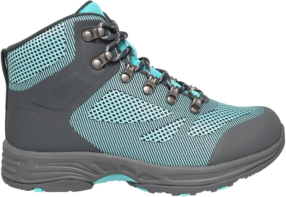 Propet Womens Conni Round Toe Hiking Casual Boots Ankle Low Heel 1-2" - Blue