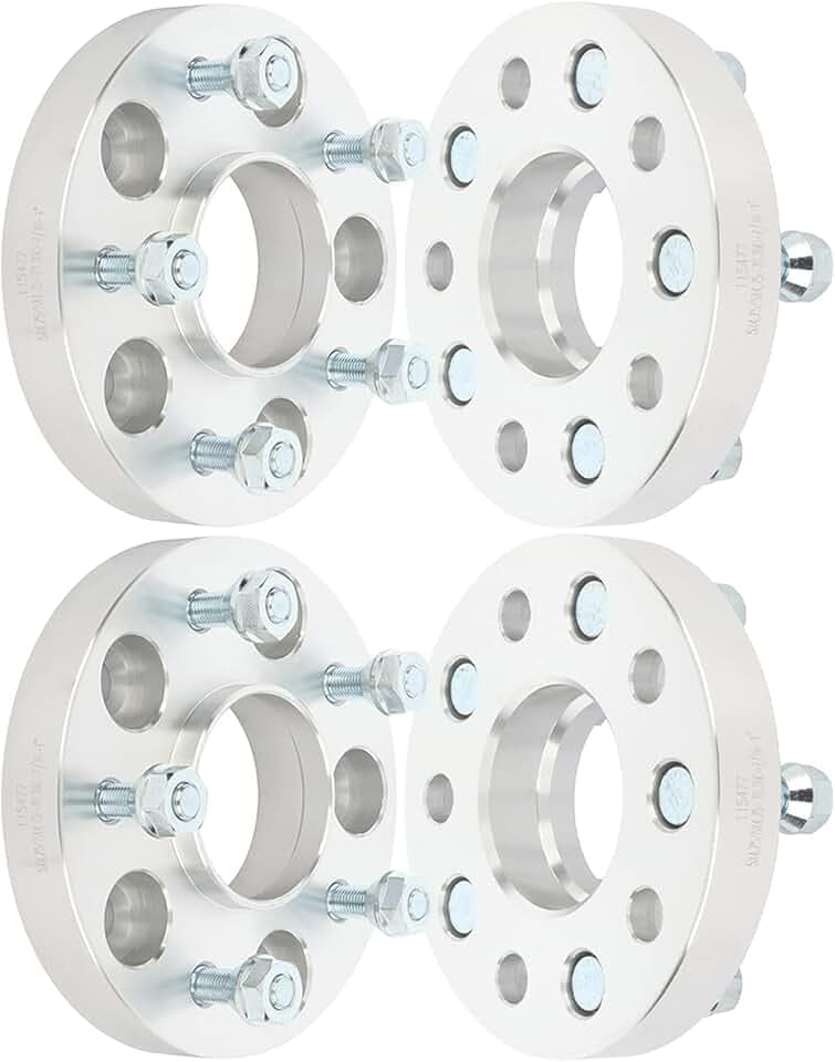 ECCPP 4PCS 5 Lug 1" Hubcentric Wheel Spacers 5x4.75 to 5x4.75 with 7/16" Studs fit for 1953-1981 for Chevy Corvette| 1959-1987 for Chevy El Camino |1967-1981 for Chevy Camaro