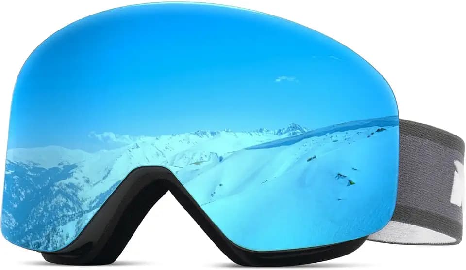 Meeloog Interchangeable Magnetic Ski Snowboard Goggles Anti Fog Eyewear
