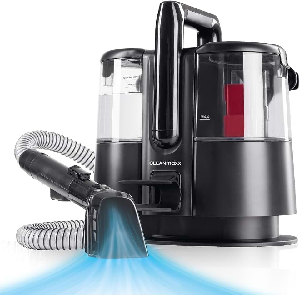 CLEANmaxx Pro Polsterreiniger Gerät 400W | kraftvoller Waschsauger mit Selbstreinigungsfunktion & 2 Düsen | ideal für Sofa Auto Teppich Polster | starke Fleckenentfernung im Alltag