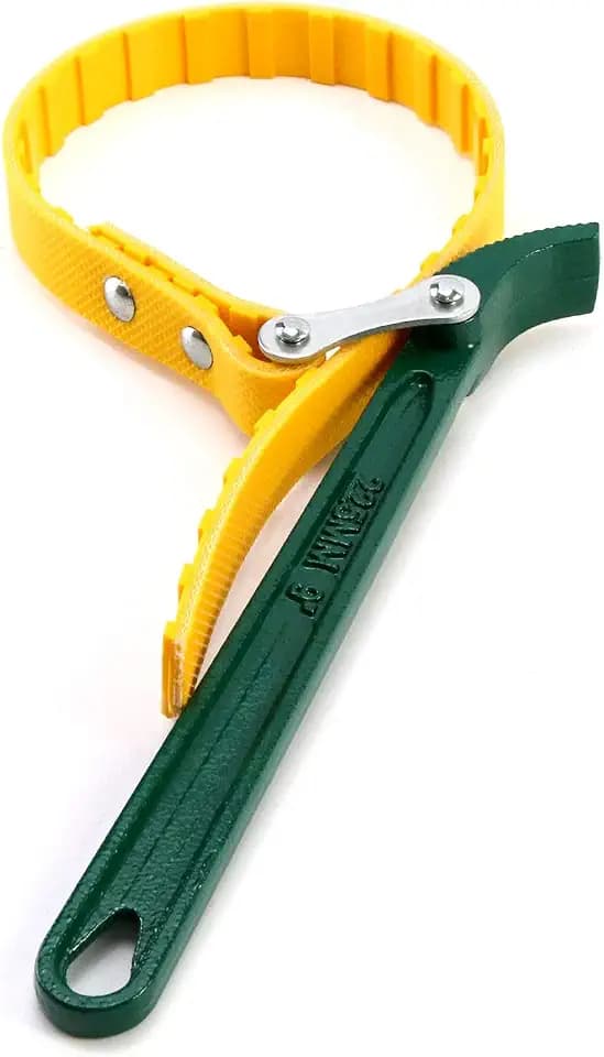 QWORK Bandschlüssel Rutschfest 9 Zoll für Flaschenöffner, Rohren Einstellbar Entfernung Handwerkzeug