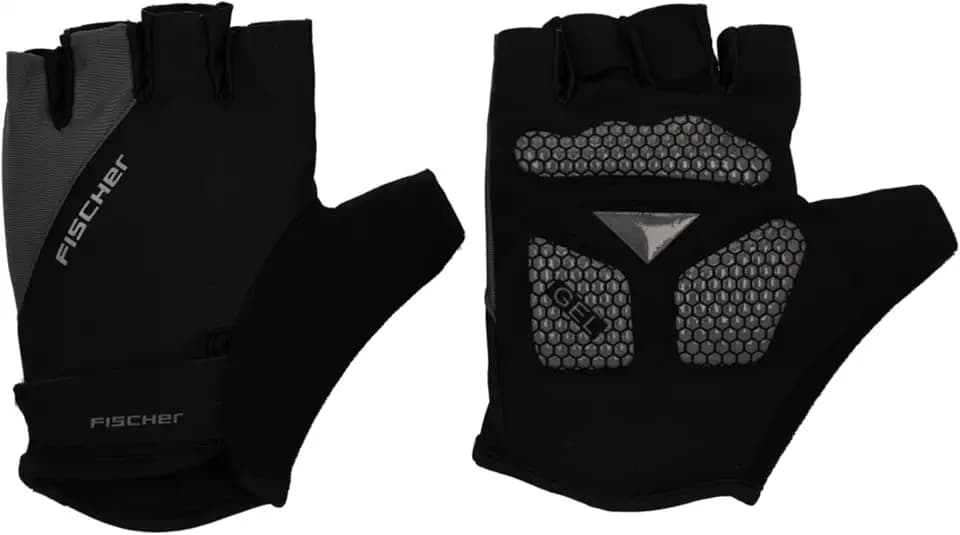 Fischer Fahrradhandschuhe für Damen und Herren, atmungsaktiv, mit Gel-Polsterung und Ausziehhilfe, waschbar