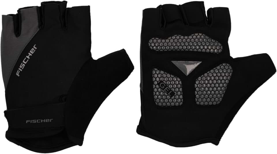 Fischer Fahrradhandschuhe für Damen und Herren, atmungsaktiv, mit Gel-Polsterung und Ausziehhilfe, waschbar