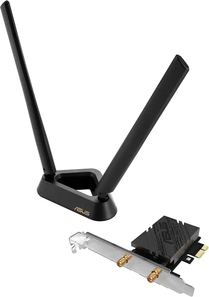 ASUS BE6500 (PCE-BE90BT) Tri Band PCI-E WiFi 7 (802.11be), Bluetooth 5.4, WPA3 Network Security, OFDMA and MU-MIMO, Multi-Link Operation, TAA Compliant