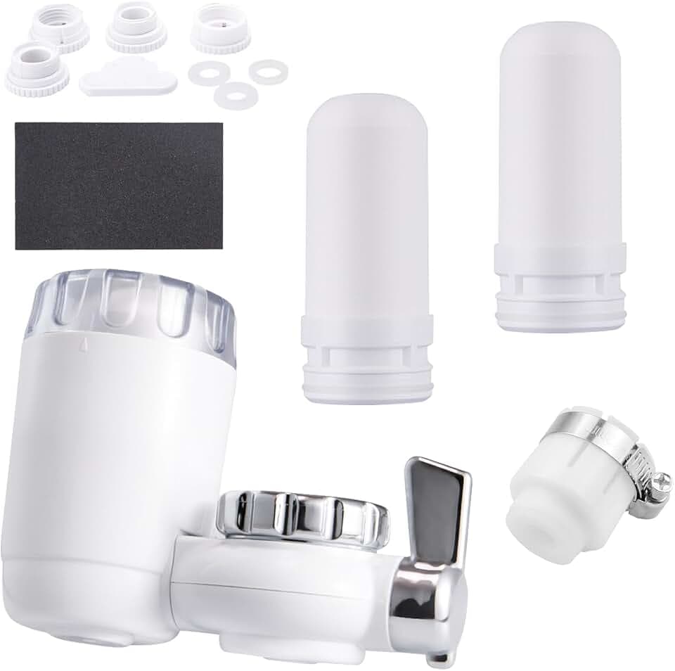 Wasserfilter für Wasserhahn Wasserreiniger für Den Küchenhahn Wasserfilter für Den Wasserhahn Kann Schadstoffe wie Blei, Chlor, Sand, Schwermetalle Usw Entfernen