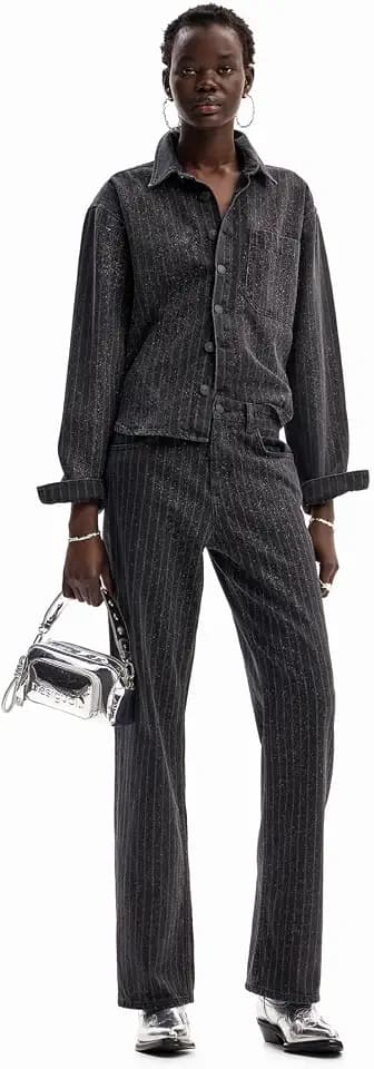 Desigual Women's Woman Denim Denim Long Trouser