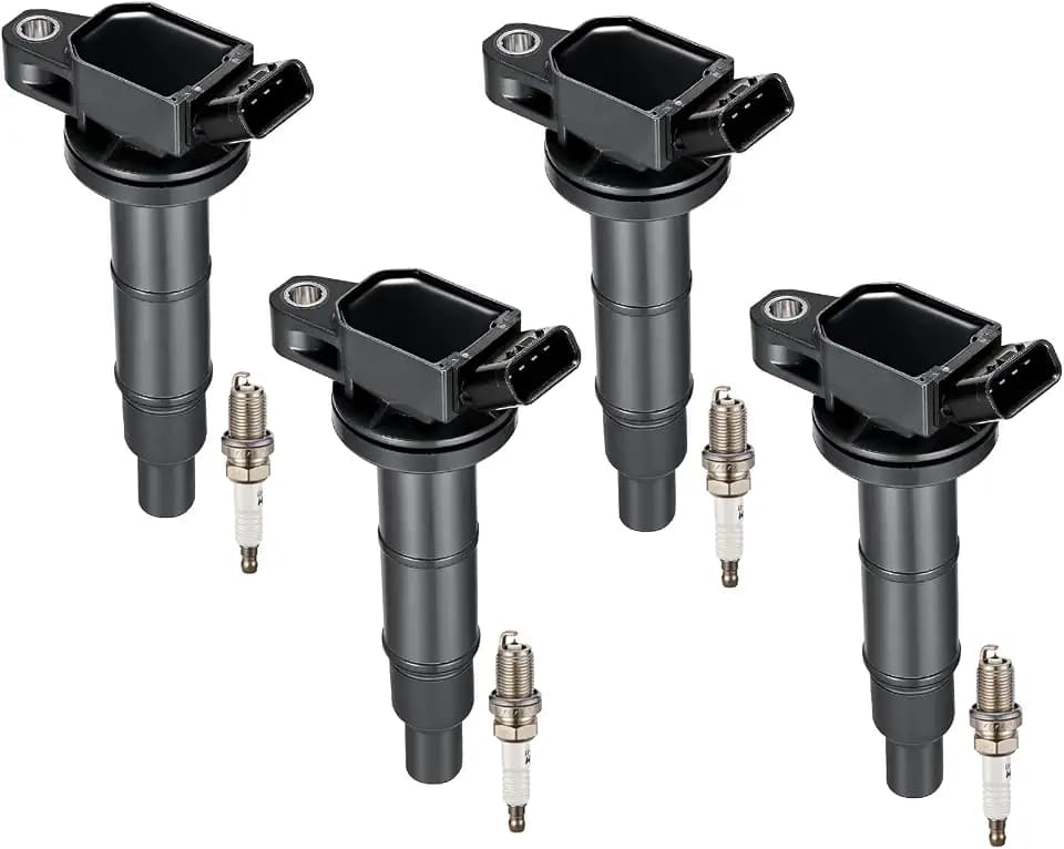BDFHYK Ignition Coil UF333 and Spark Plug 7092 for Toyota Camry 2002-2011