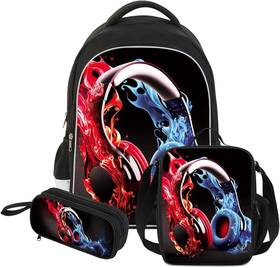 ZRENTAO Kids Backpack for boys girls,Animals print school bag with Large capacity 17" Multi Pockets School Bag Daypack Travel