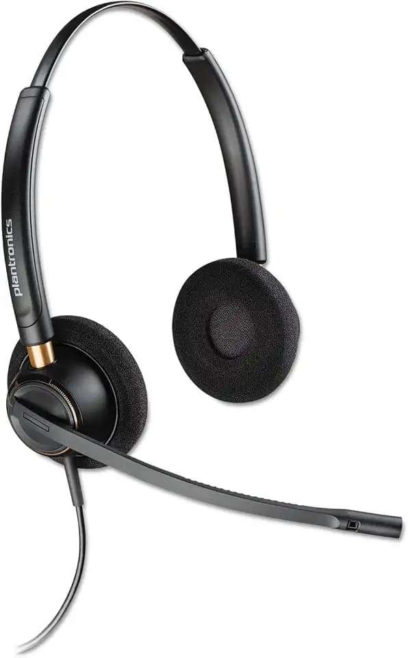 Plantronics Plnhw520 Encorepro HW520 Headset, Wire Connectivity, Black