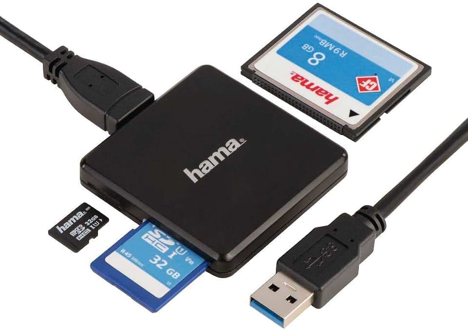 Hama Kartenleser USB 3.0, für SD, SDHC, SDXC, microSD, microSDHC, microSDXC