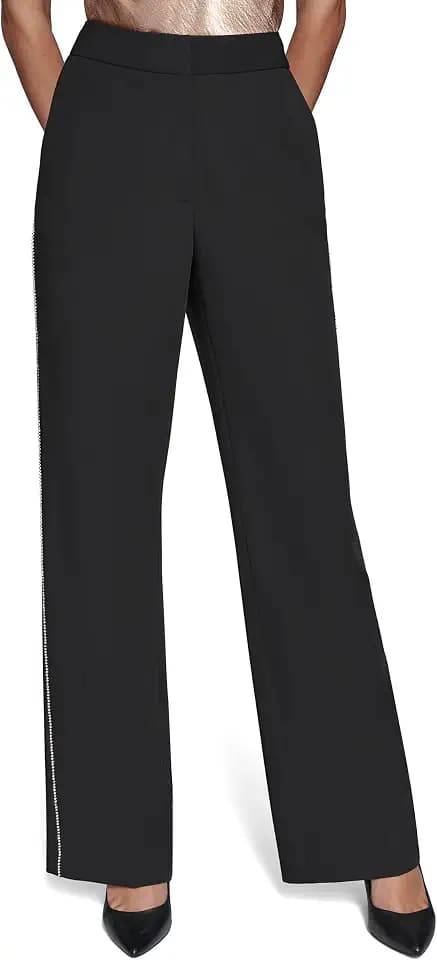 Karl Lagerfeld Women's Rhinestone Trim Pant