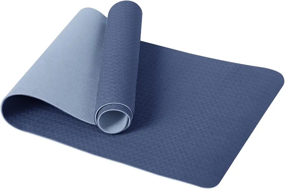 Narwhal Yogamatte TPE Rutschfest 6mm dick, Gymnastikmatte Sportmatte mit Tragegurt, Leichte Fitnessmatte für Yoga Pilates Workout Zuhause & Outdoor 183x61x0.6cm