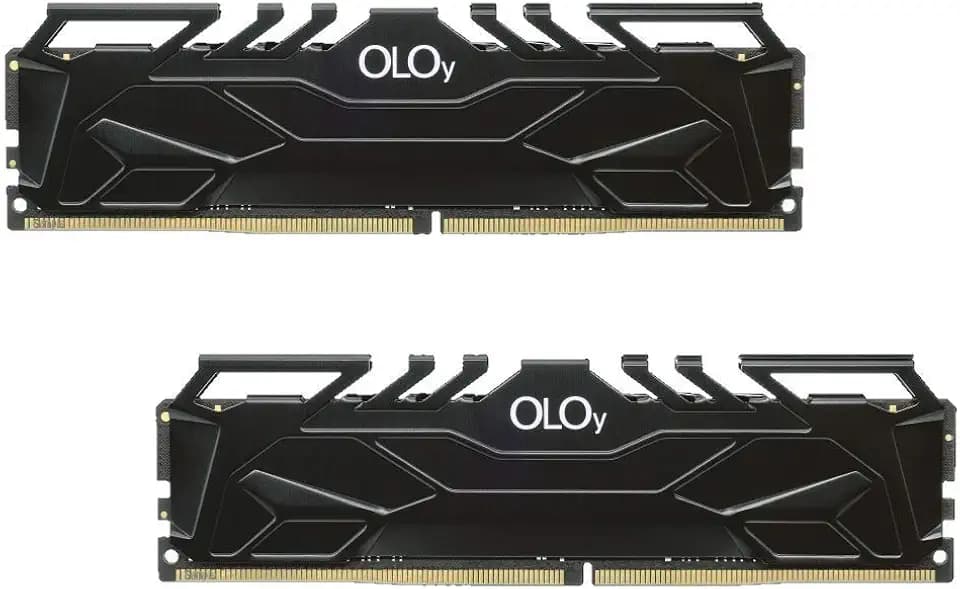 OLOy DDR4 RAM 16GB (2x8GB) Black Owl 3200 MHz CL22 1.2V 288-Pin Desktop UDIMM (MD4U0832220BHKDA)