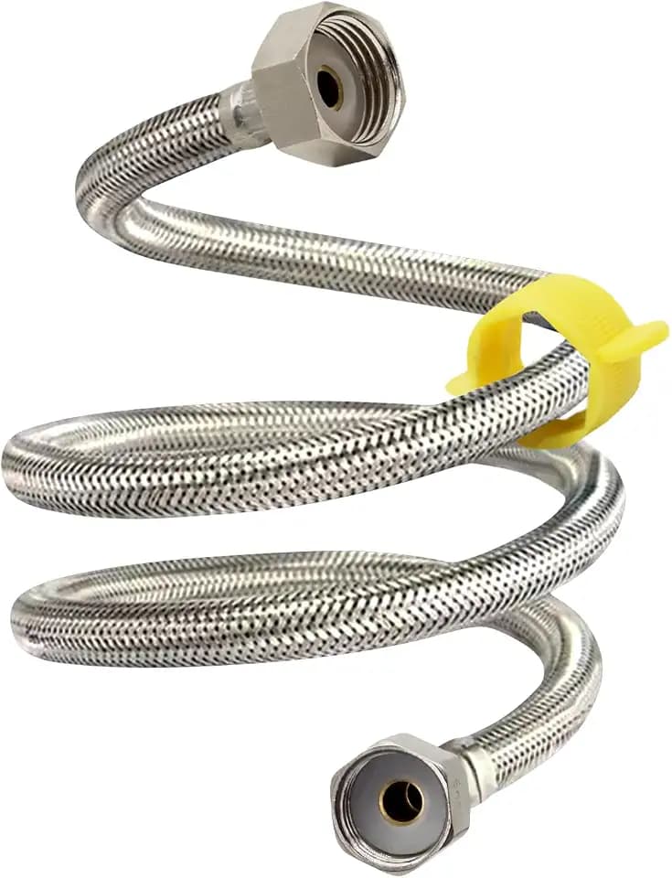 3.3FT Faucet Connector Hoses, 1/2'' NPT Female to 3/4'' GHT Female Hose