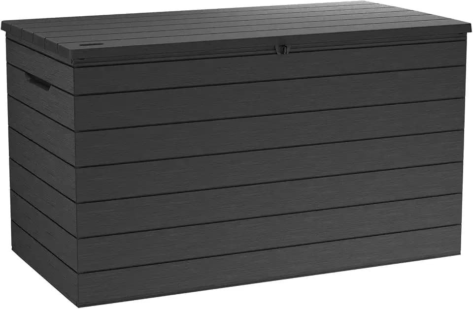 Keter Astoria 150 Gal Outdoor Storage Box for Patio and Pool Accessories