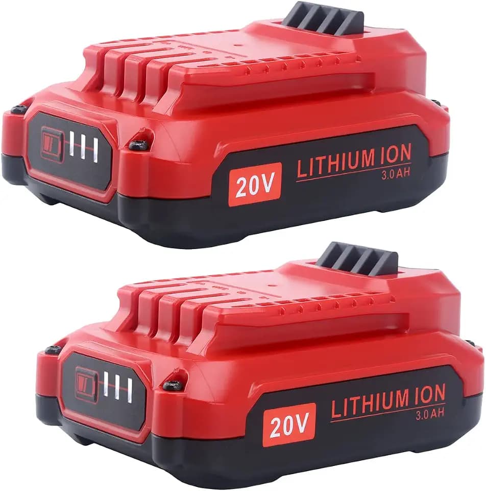 Biswaye 2-Pack Powerful 20V 3.0Ah Compatible with Craftsman V20 Batteries