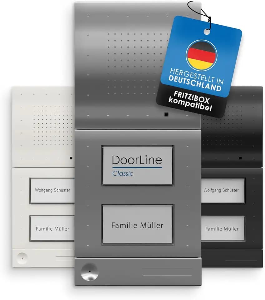 Classic Türsprechanlage, horizontale und vertikale Montage, DoorLine Made in Germany