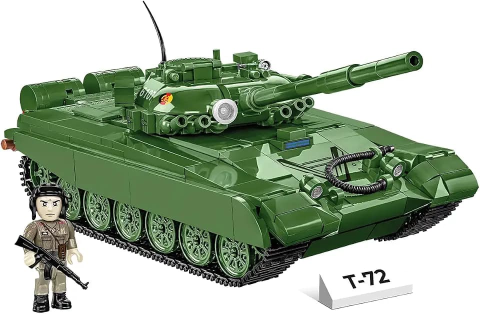 COBI Armed Forces T-72 (East Germany/Soviet) Tank Building Set, 680 Pieces