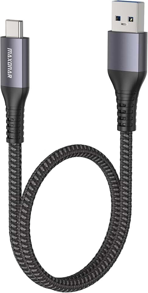 Maxonar USB C Kabel Kurz 0,5m - 10Gbps USB 3.2 Gen 2 Datenkabel Typ C auf A