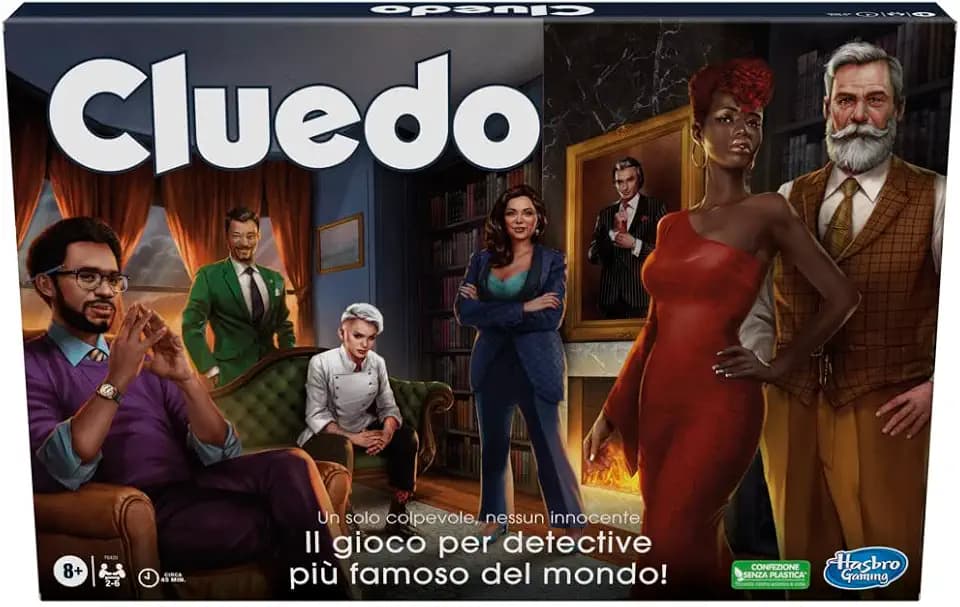 Hasbro Gaming Cluedo Revisitiertes Brettspiel für Kinder und Mädchen ab 8 Jahren, Geheimnis und Unterhaltung für Familie und Freunde, 2 bis 6 Spieler
