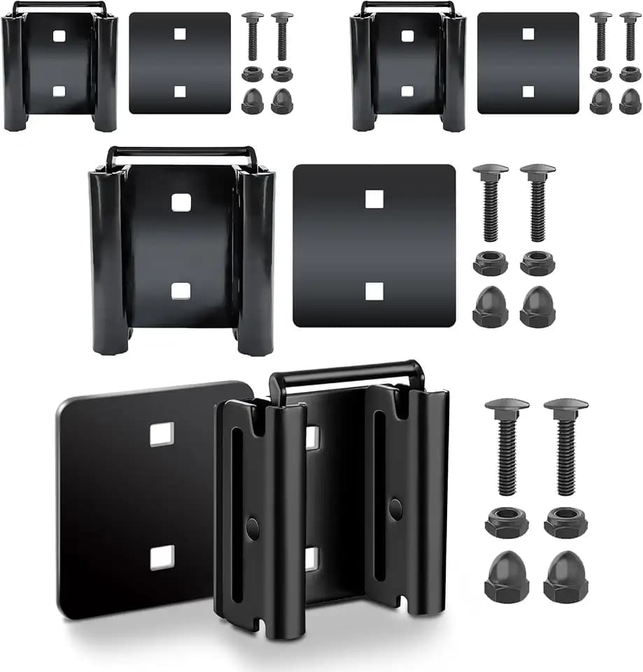 4-Pack Double-Fitting E-Track Connectors with Square Plates