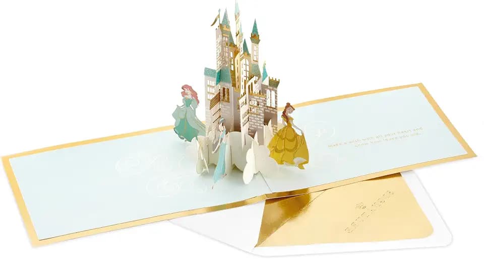 Hallmark Disney Birthday Pop Up Card (Jasmine, Belle, Cinderella, Ariel)