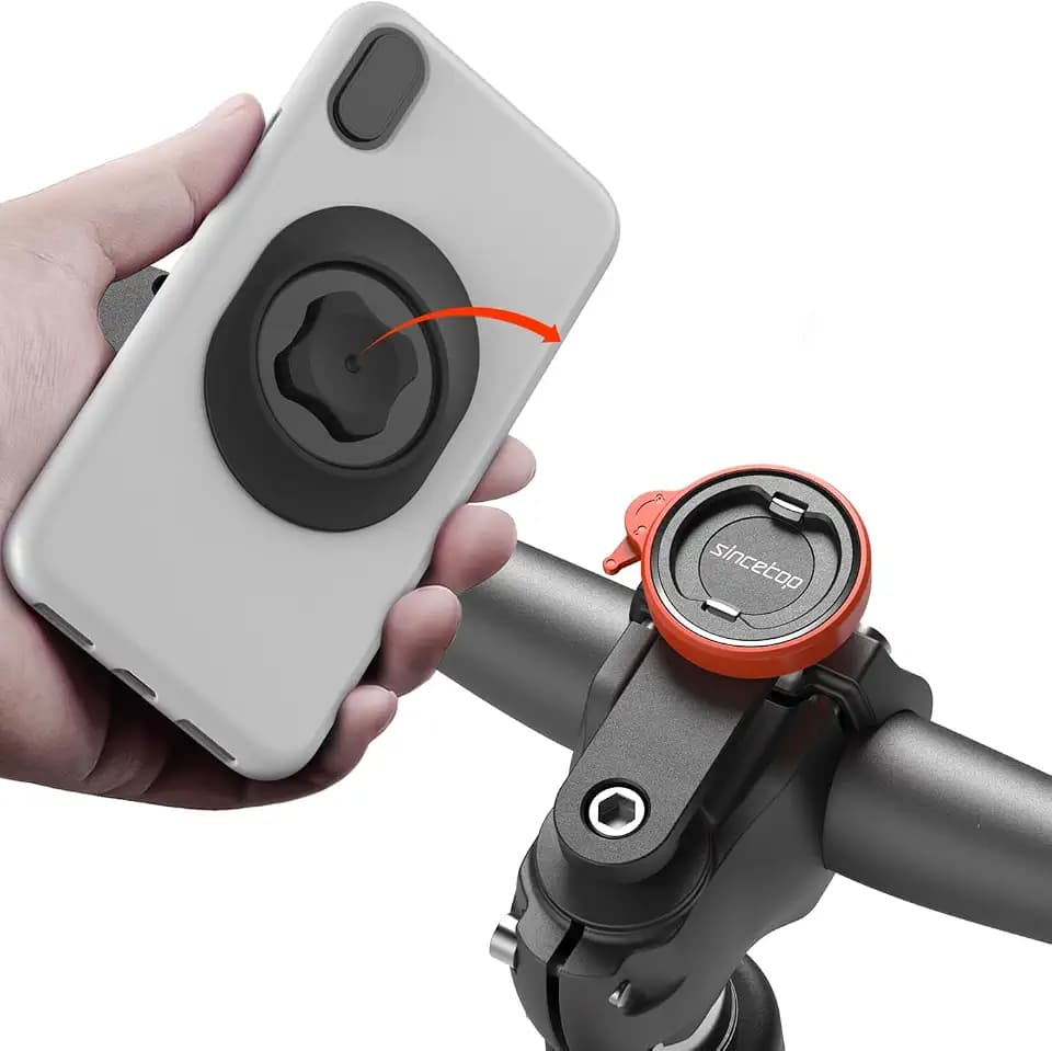 Bike Phone Mount,Mountain Bicycle Stem Cap Phone Holder,Fit All Stem Cap