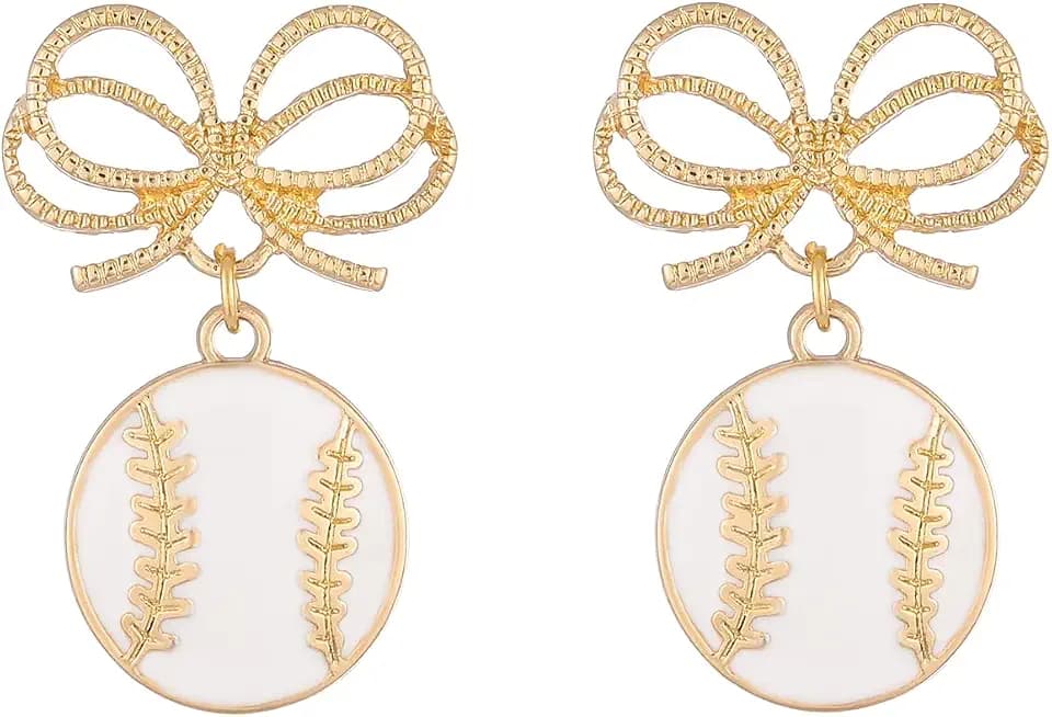 Sport Soccer Baseball Golf Football Earrings for Women Game Day Jewelry