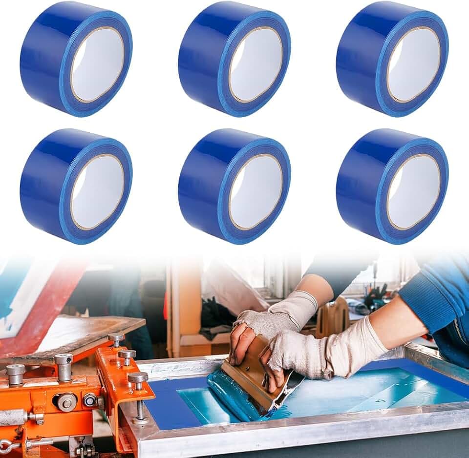 6 Rolle Siebdruck Blockierband 2" X36 Yards Grafikproduktion Blaues Blockierband Wasserfest Für Siebdruck
