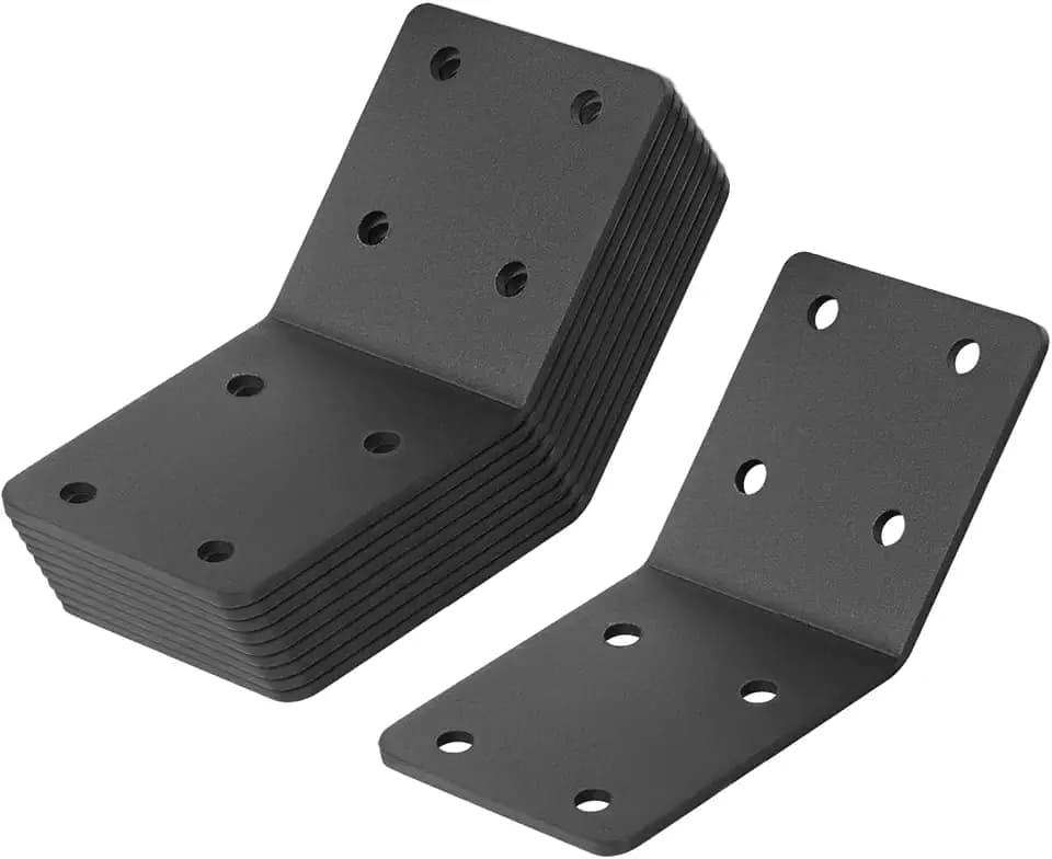 10 PCS 45 Degree Angle Bracket for Wood, 2-1/2" Width