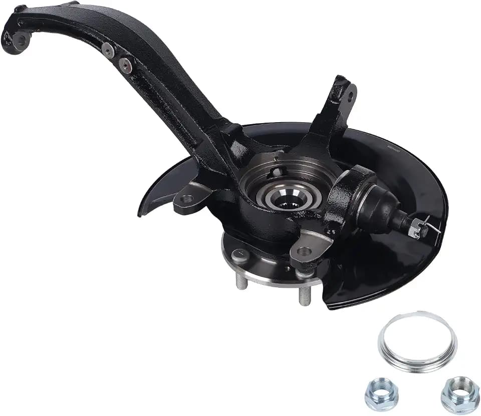 PAROD 698400 Front Right [2.4L L4 Only] Steering Knuckle Assembly & Wheel Hub Bearing Fit for Honda Accord 2003-2007, Automatic Trans, 26 Spline, Passenger Side