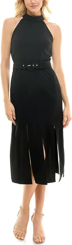 Maison Tara Women's Carwash Hem Midi Dress