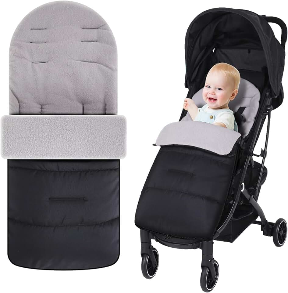 Universal Kinderwagen Fußsack Winter mit Fleece für Buggy