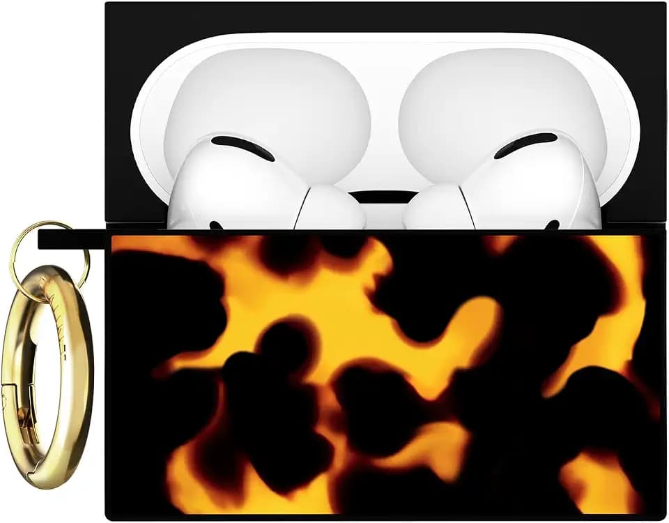 Flaunt Official Square AirPods Pro 3 Case - Tortoise Print