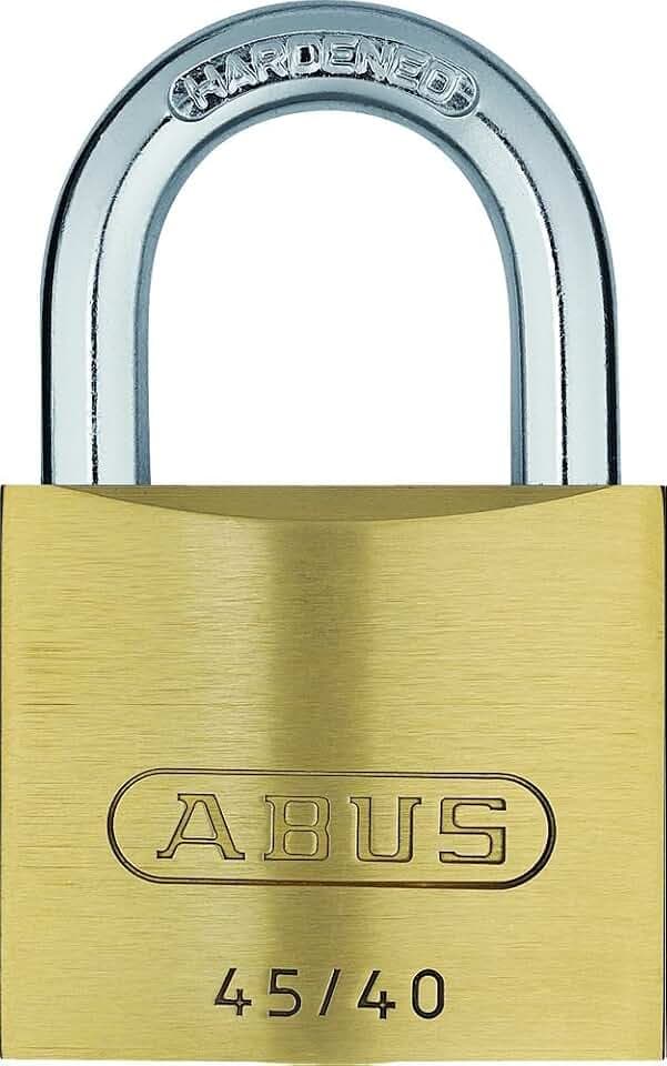 ABUS Vorhängeschloss 45/40 - Messing, Stiftzylinder, Sicherheitslevel 4