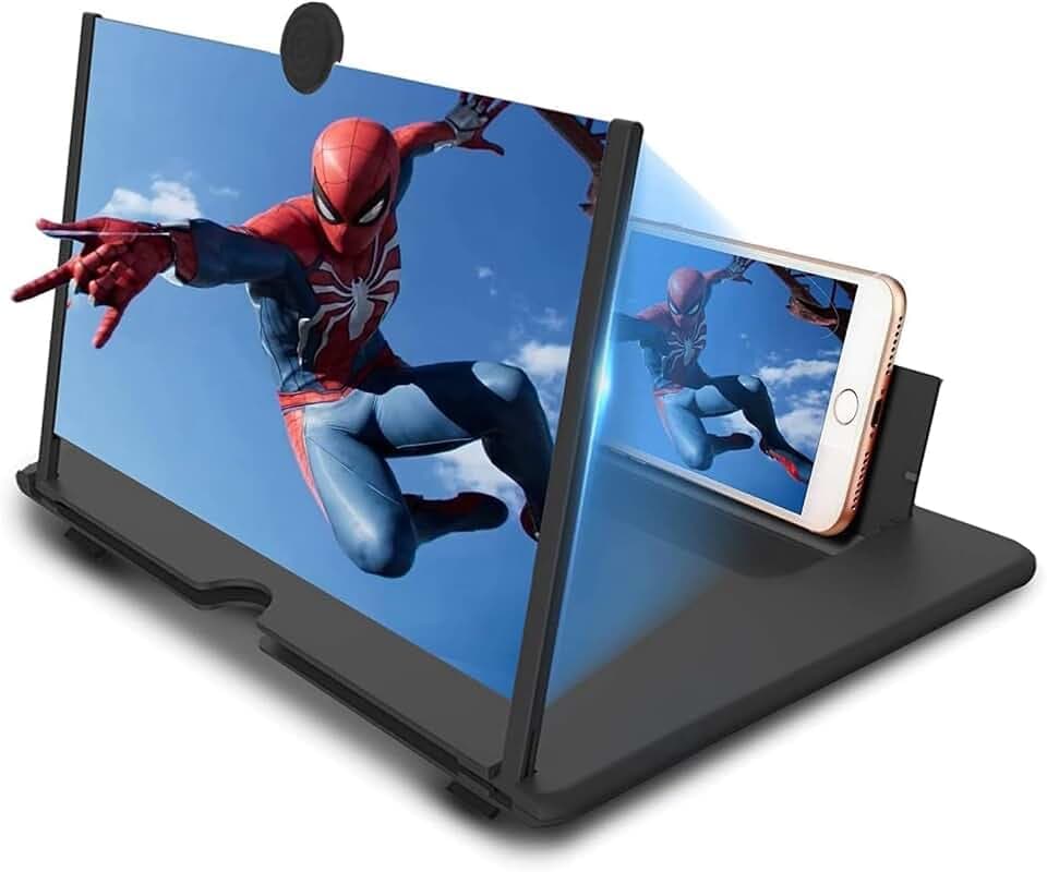 16 Zoll Handy vergrößerungs Bildschirm, bildschirmlupe für Smartphones, 3D HD Handy Bildschirmlupe Vergrößerung für alle Smartphones, für das ansehen von filmvideos