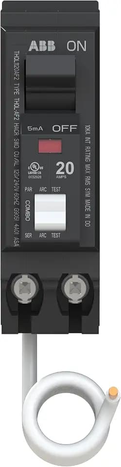 ABB Q-Line® THQL1120AF2 • Arc Fault Circuit Breaker • 20 Amp Single Pole