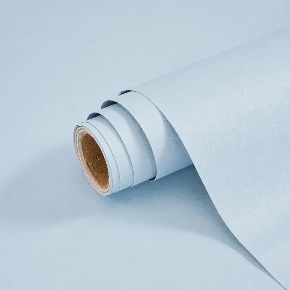 Peel and Stick Wallpaper Blue Contact Paper Self-Adhesive Removable Waterproof Wallpaper Vinyl for Cabinets Countertops Bathroom Kitchen Wall Covering 17.7"x118"