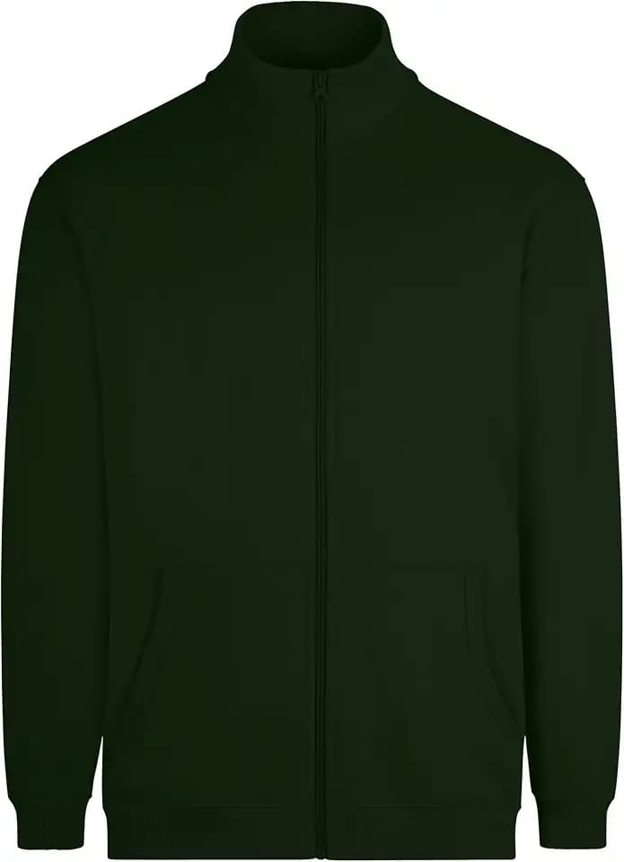 Mukua SZ270U Cooper, Unisex-Sweatshirt mit Reißverschluss, Flaschengrün, Größe XL, Flaschengrün, XL