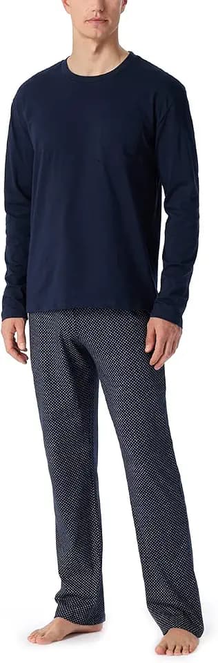 Schiesser Herren Langer Schlafanzug Pyjama Lang - 159622
