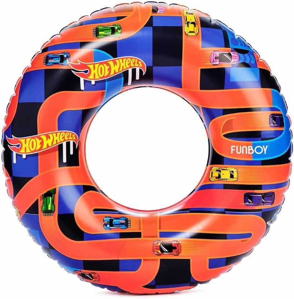 Hot Wheels x FUNBOY 34" Racetrack Kids Pool Float Tube