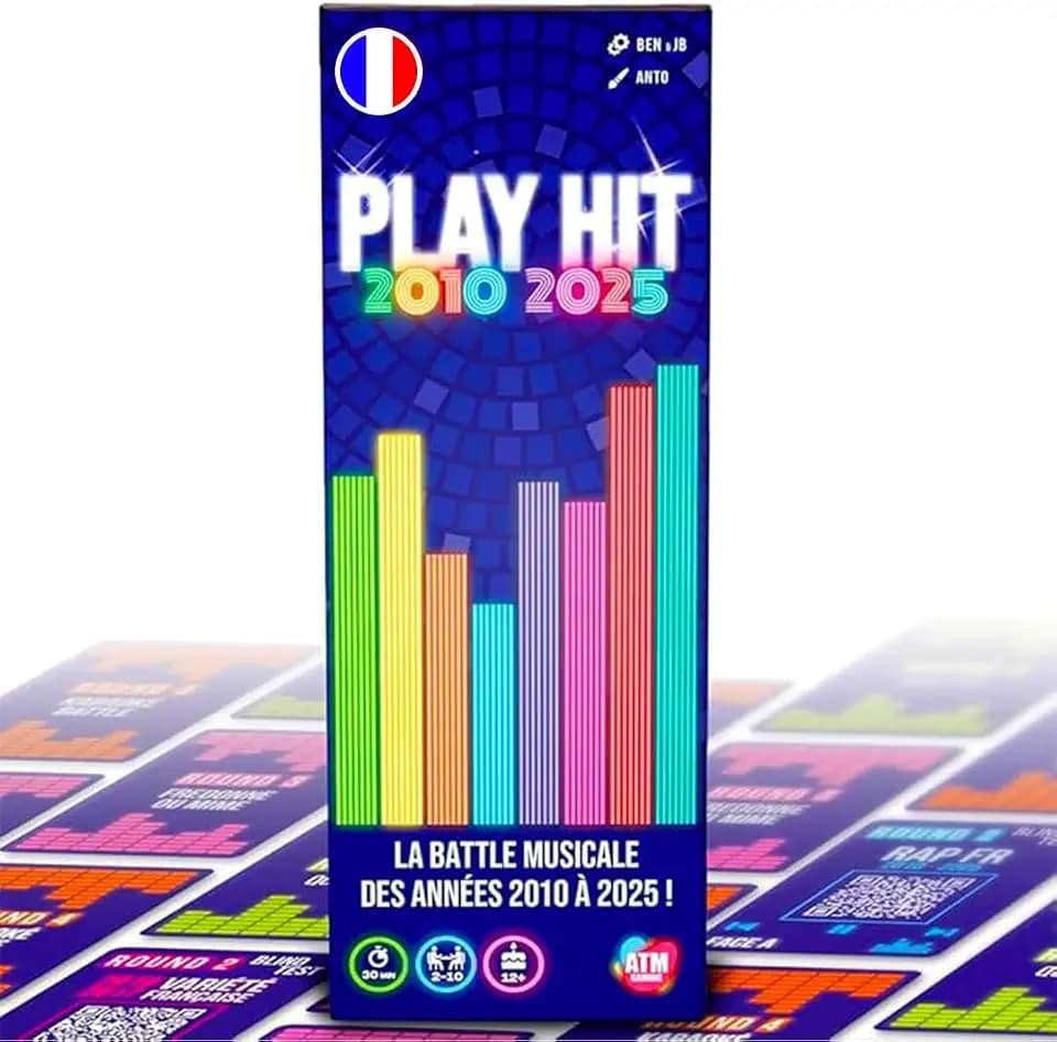 Play Hit 2010 bis 2025 – Gesellschaftsspiel Musik – Quiz Blind Test und