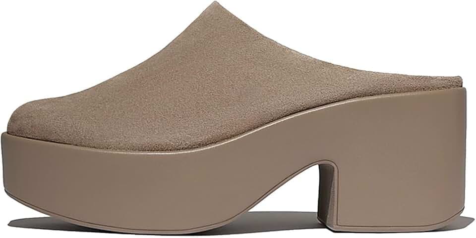 Fitflop Damen Platfforms Suede Heeled MulesHausschuh