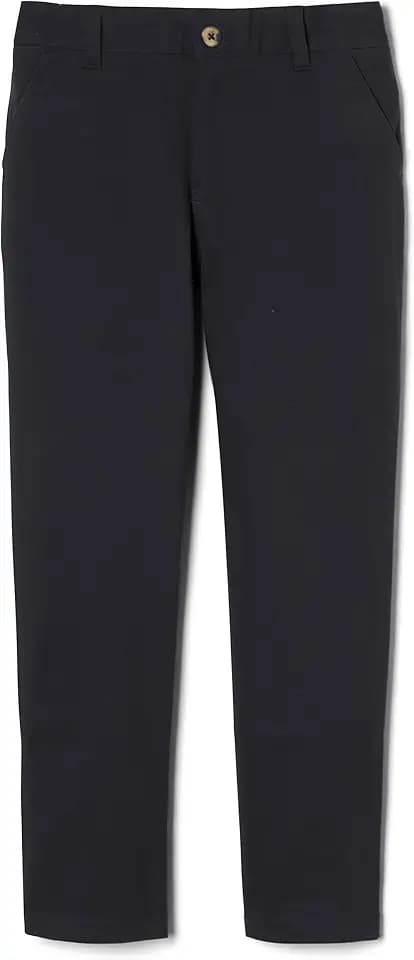 French Toast Boys' Adjustable Waist Straight Fit Stretch Twill Chino Pant