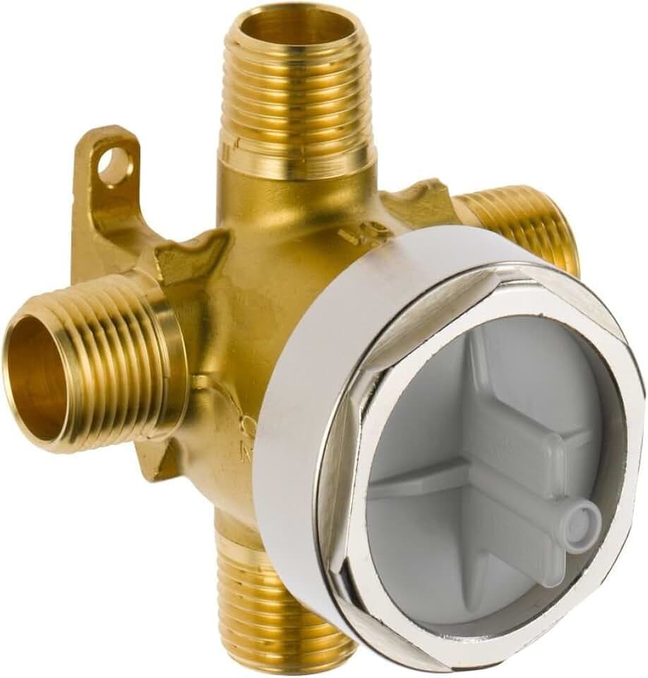 Delta Faucet R11000 3-Setting and 6-Setting Custom Shower Diverter Valve Kit, Rough-In Kit for Delta Shower Trim Kits, Brass Construction, R11000