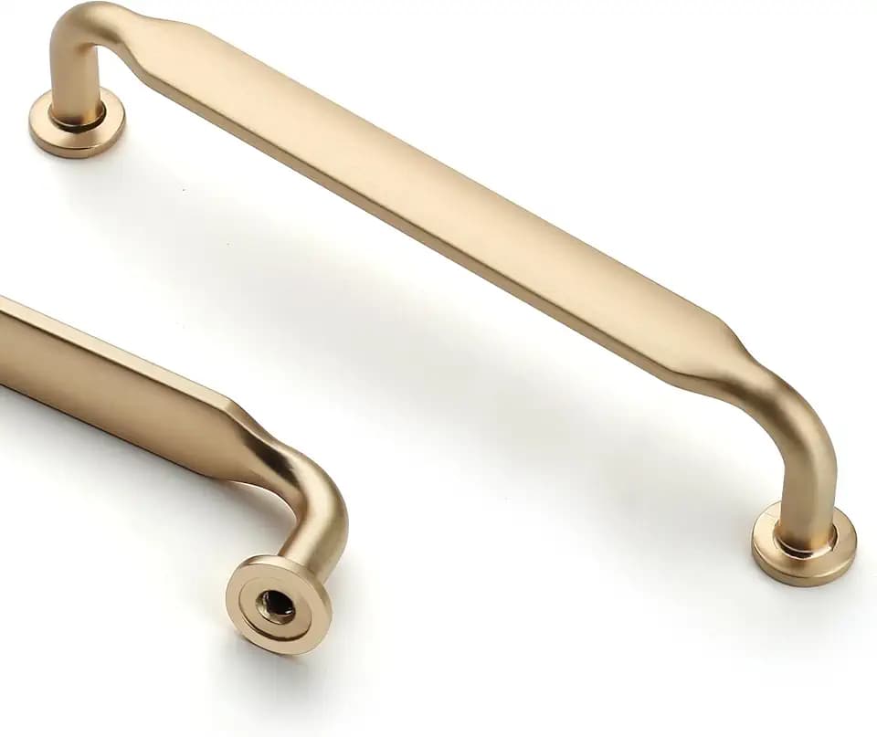 Asidrama 20 Pack 5 inch Brushed Brass Kitchen Cabinet Handles