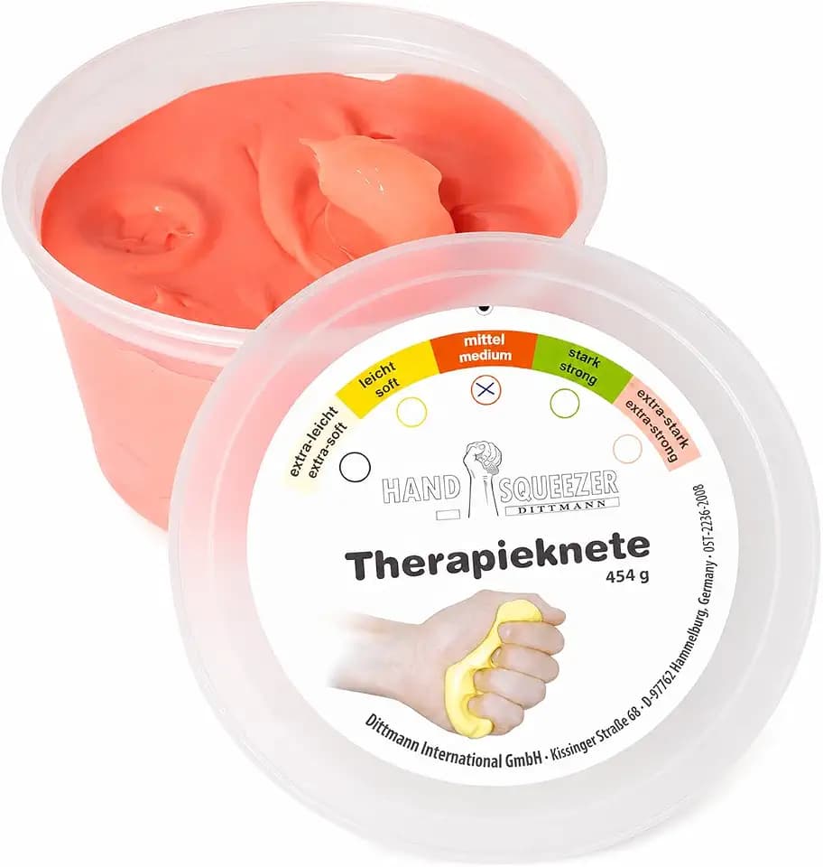 Therapieknete 453 g Physiotherapie Training Knete mittel - rot